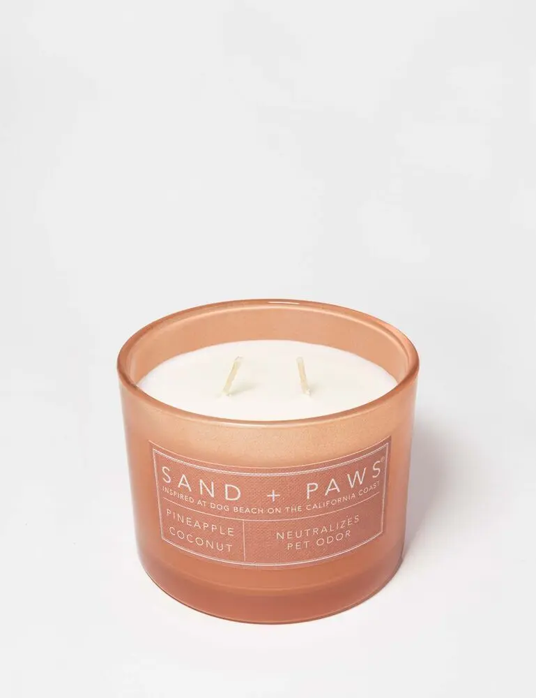 Sand + Paws Pineapple Coconut 12 Oz Scented Candle - Image 3