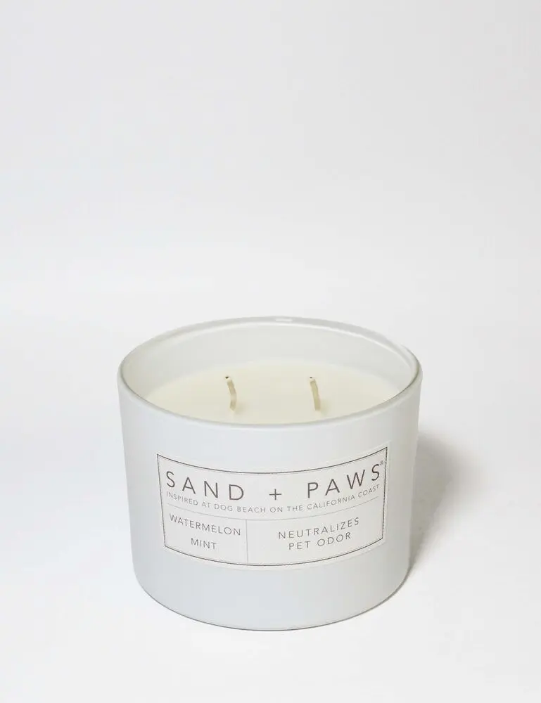 Sand + Paws Watermelon Mint 12 Oz Scented Candle - Image 3