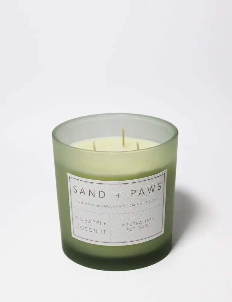 Sand + Paws Pineapple Coconut 21 Oz Scented Candle - Image 3