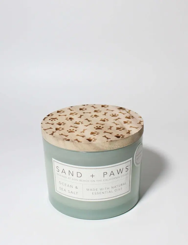 Sand + Paws Ocean & Sea Salt 12 Oz Scented Candle
